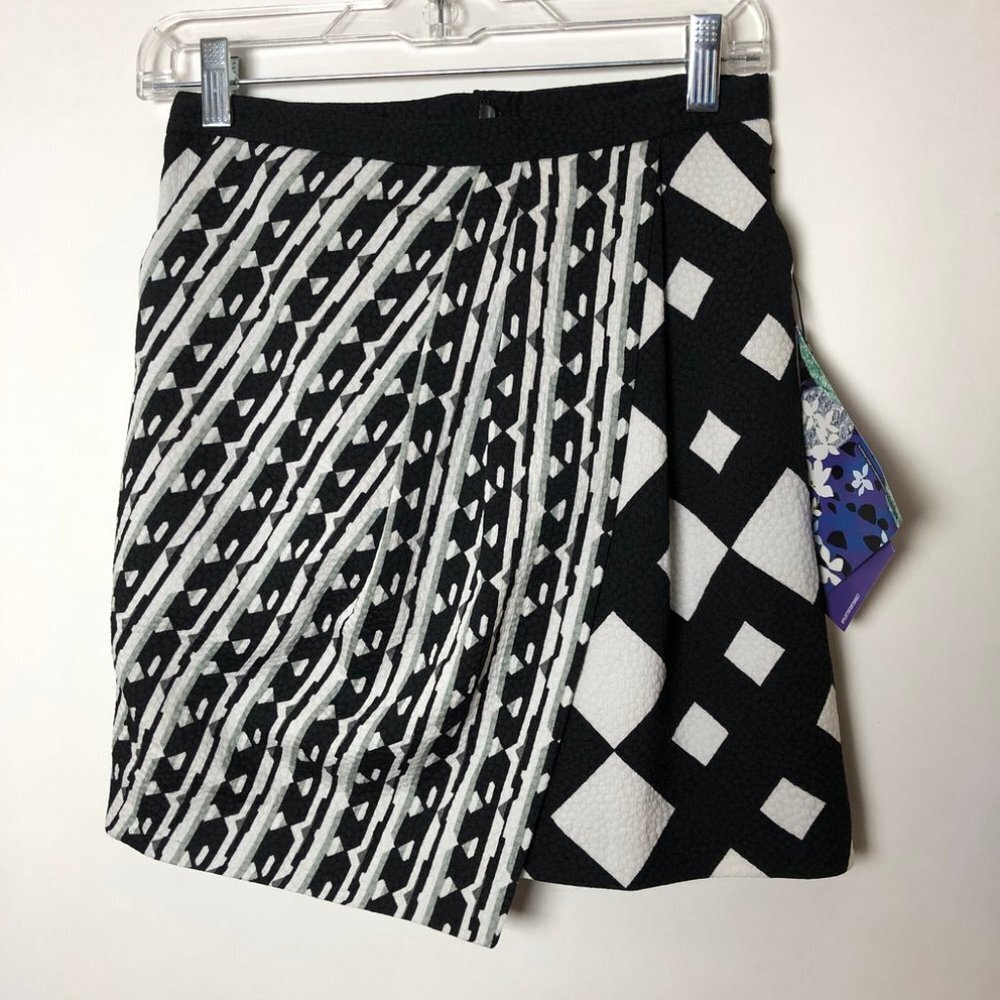 Skirt Black White Geometric Peter Pilotto Size 2